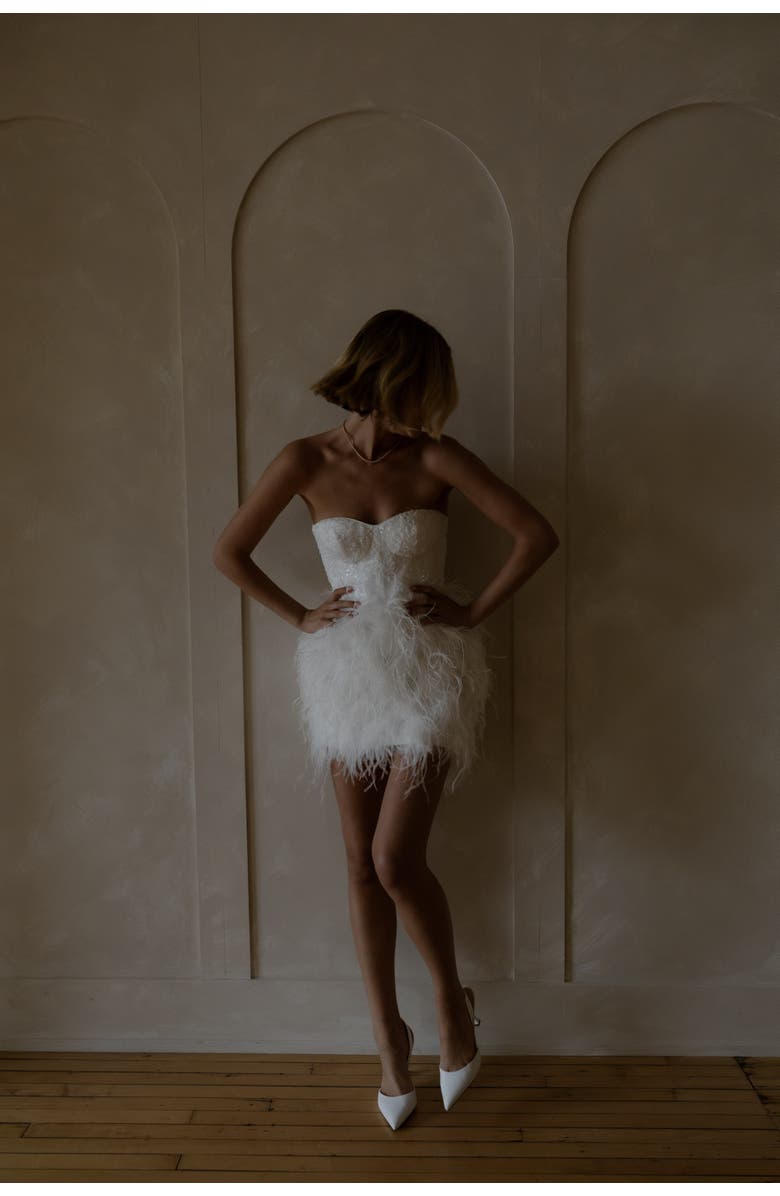 Untamed Petals Broadway Mini Dress, Alternate, color, Ivory