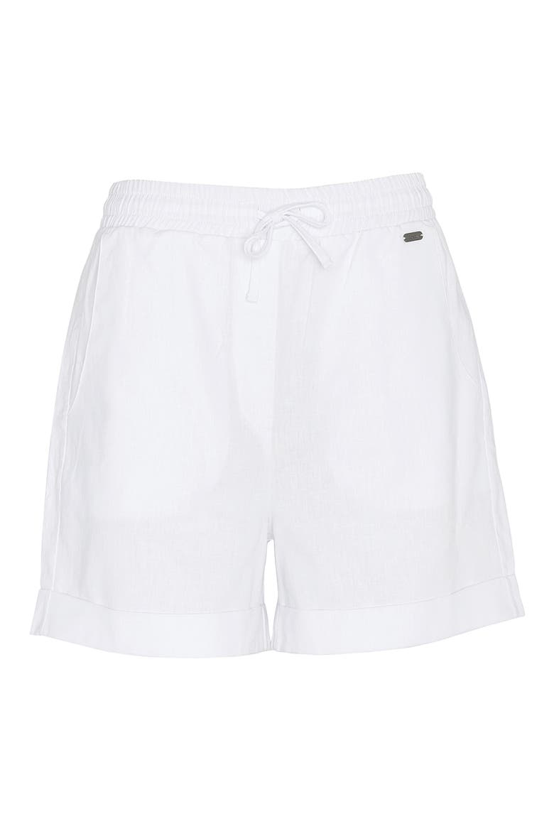 Elsden Tie Waist Shorts, Alternate, color, WHITE