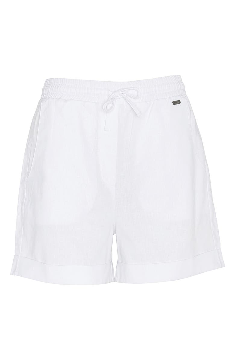 Barbour Elsden Tie Waist Shorts, Alternate, color, White