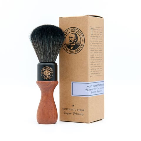 Wooden Handle Faux Fur Shaving Brush