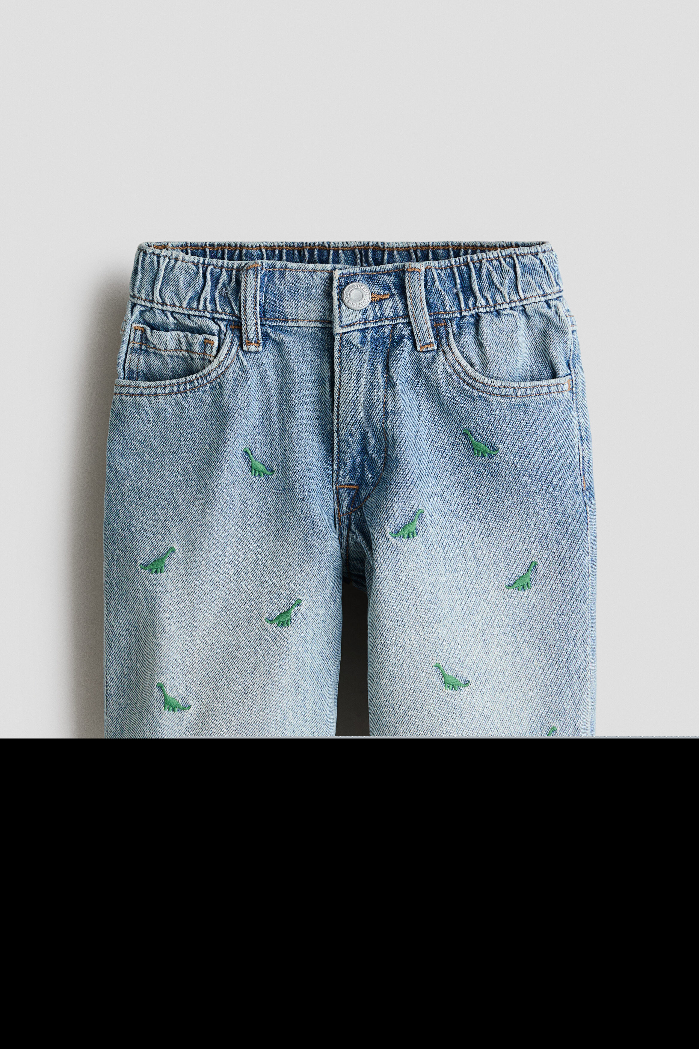 Embroidery-detail Denim Shorts