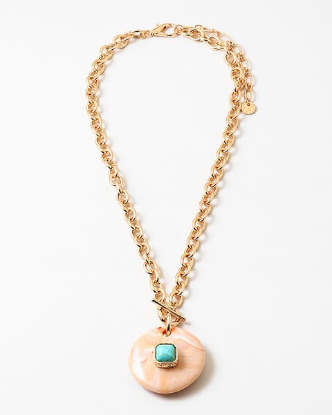 Sunwash Stone Necklace