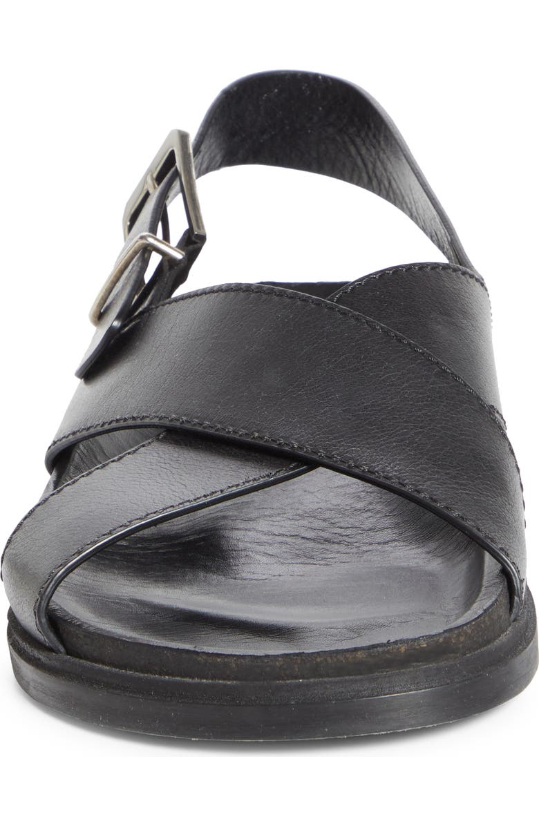 The Row Crossover Strap Sandal, Alternate, color, Black