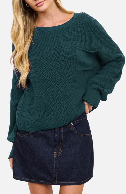 Chunky Relaxed Fit Cotton Sweater