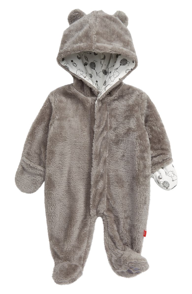 Magnetic Me Minky Fleece Hooded Footie, Main, color,
