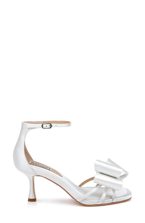 Badgley Mischka Collection Alysha Ankle Strap Sandal In White