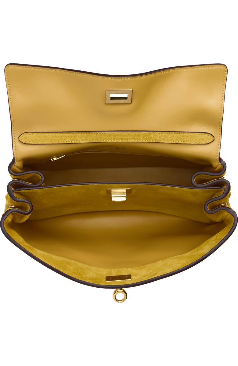 Balenciaga Rodeo Suede Top Handle Bag, Alternate, color, 7016 Curry