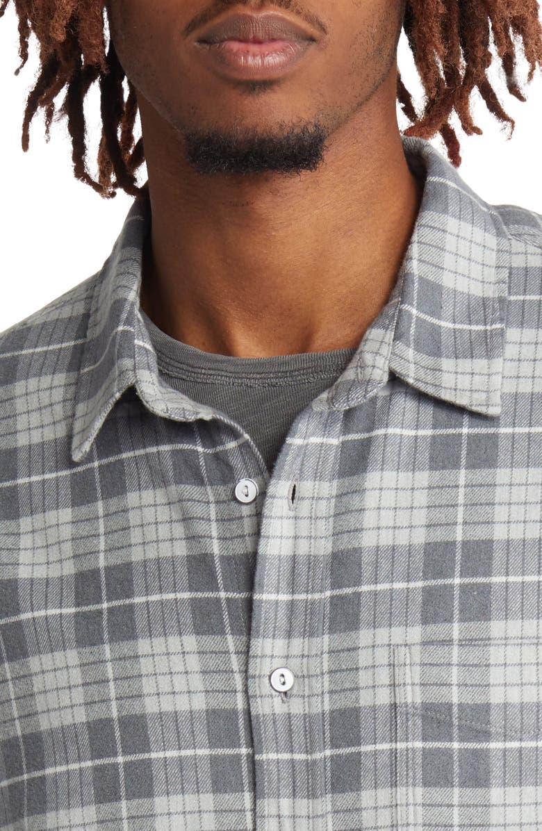 Rails Sussex Plaid Cotton Stretch Flannel Button-Up Shirt, Alternate, color, 