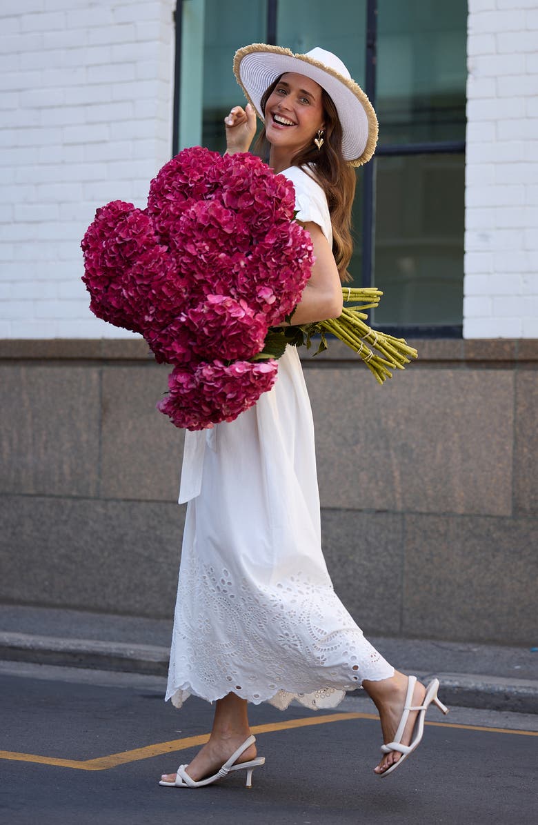 Brave+True Versailles Cutwork Maxi Shirtdress, Alternate, color, 