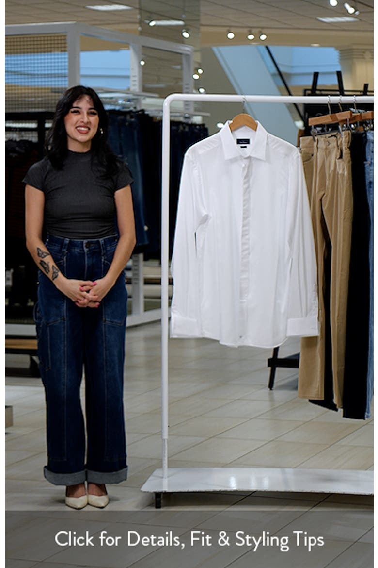 Slim Fit French Cuff Covered Placket Formal Shirt video