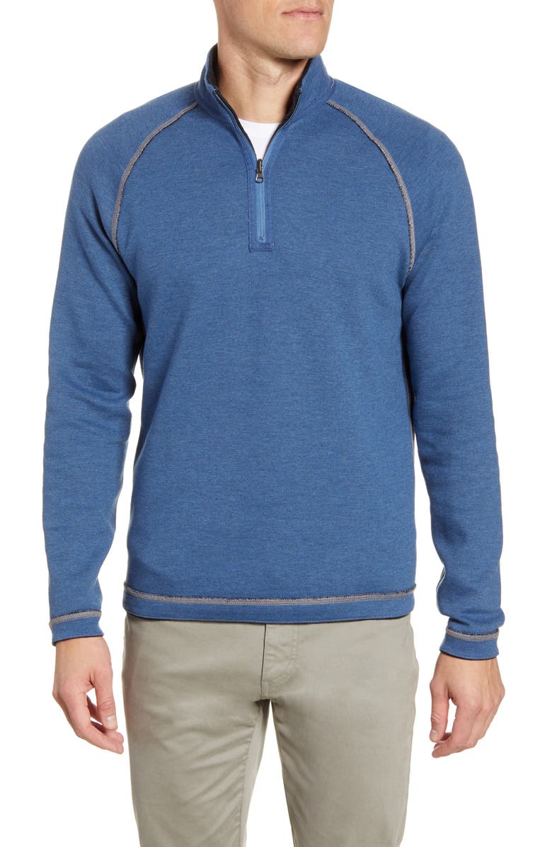 johnnie-O Turner Reversible Quarter Zip Pullover, Alternate, color,