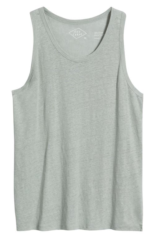 Alex Crane Linen Tank In Gray