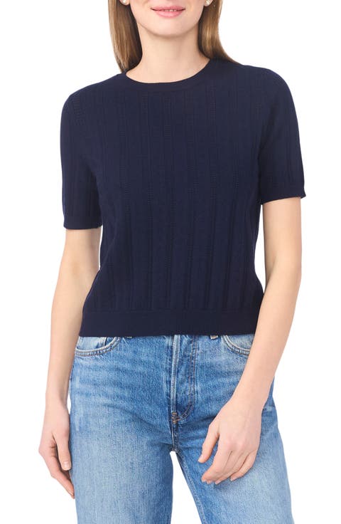 Pointelle Knit Sweater