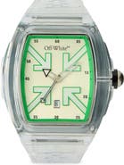 Off-White Beat Tonneau Synthetic Watch, 45mm x 51.5mm