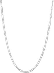 FZN Sterling Silver Paperclip Chain Necklace