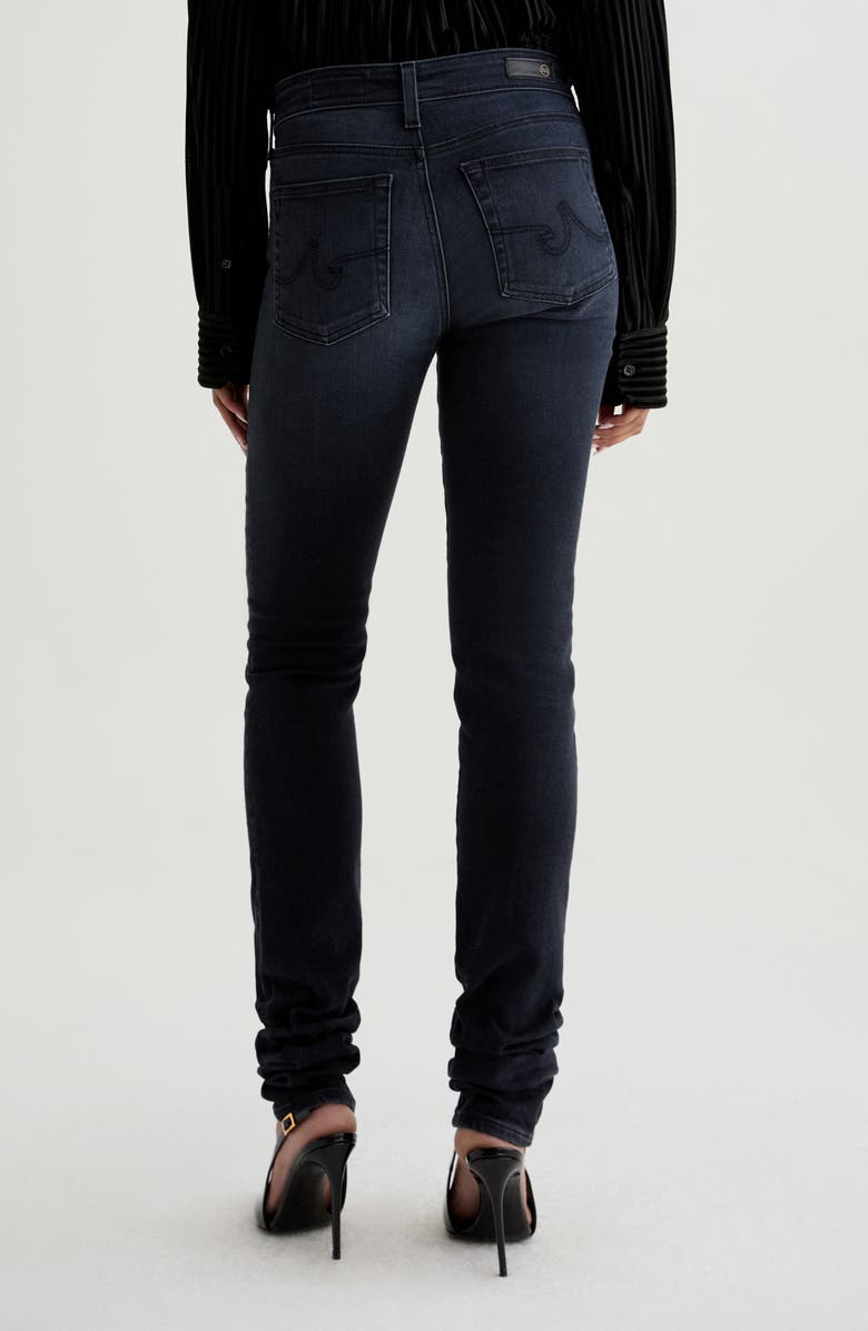 AG Viola Mid Rise Stacked Skinny Jeans, Alternate, color, Glitch