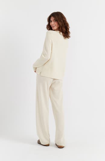 Pure Cashmere Wide Leg Pants