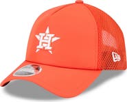New Era Men's New Era Orange Houston Astros 2026 Batting Practice Apex 9FORTY Adjustable Trucker Hat