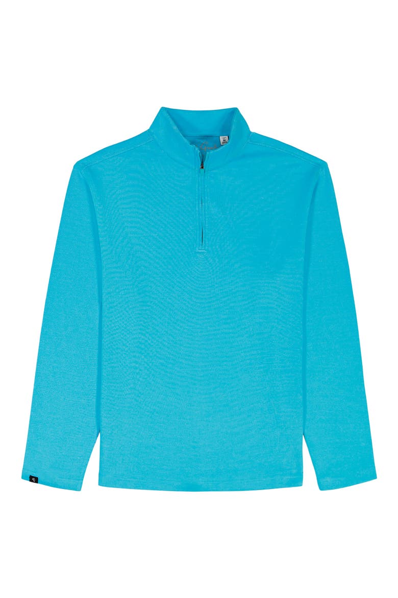 Troland Quarter Zip Pullover, Alternate, color, PEACOCK BLUE