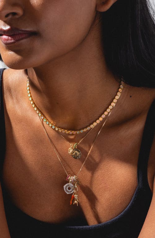 Local Eclectic Body Language Pendant Charm In Gold