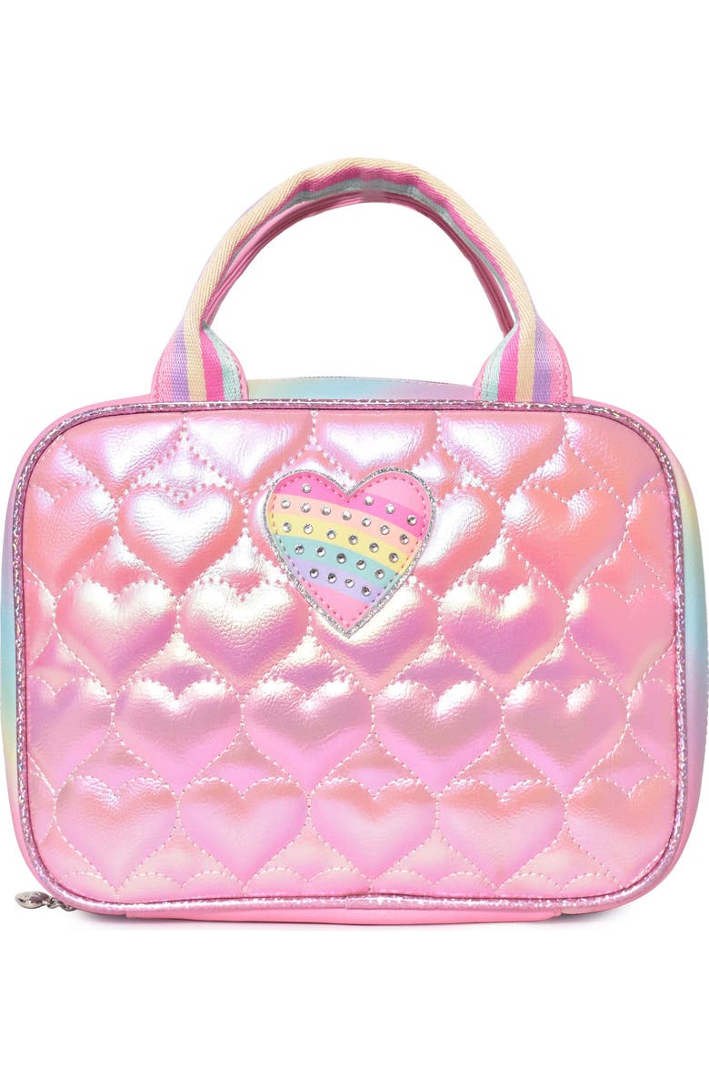 OMG Accessories Kids' Heart Lunch Bag, Main, color,