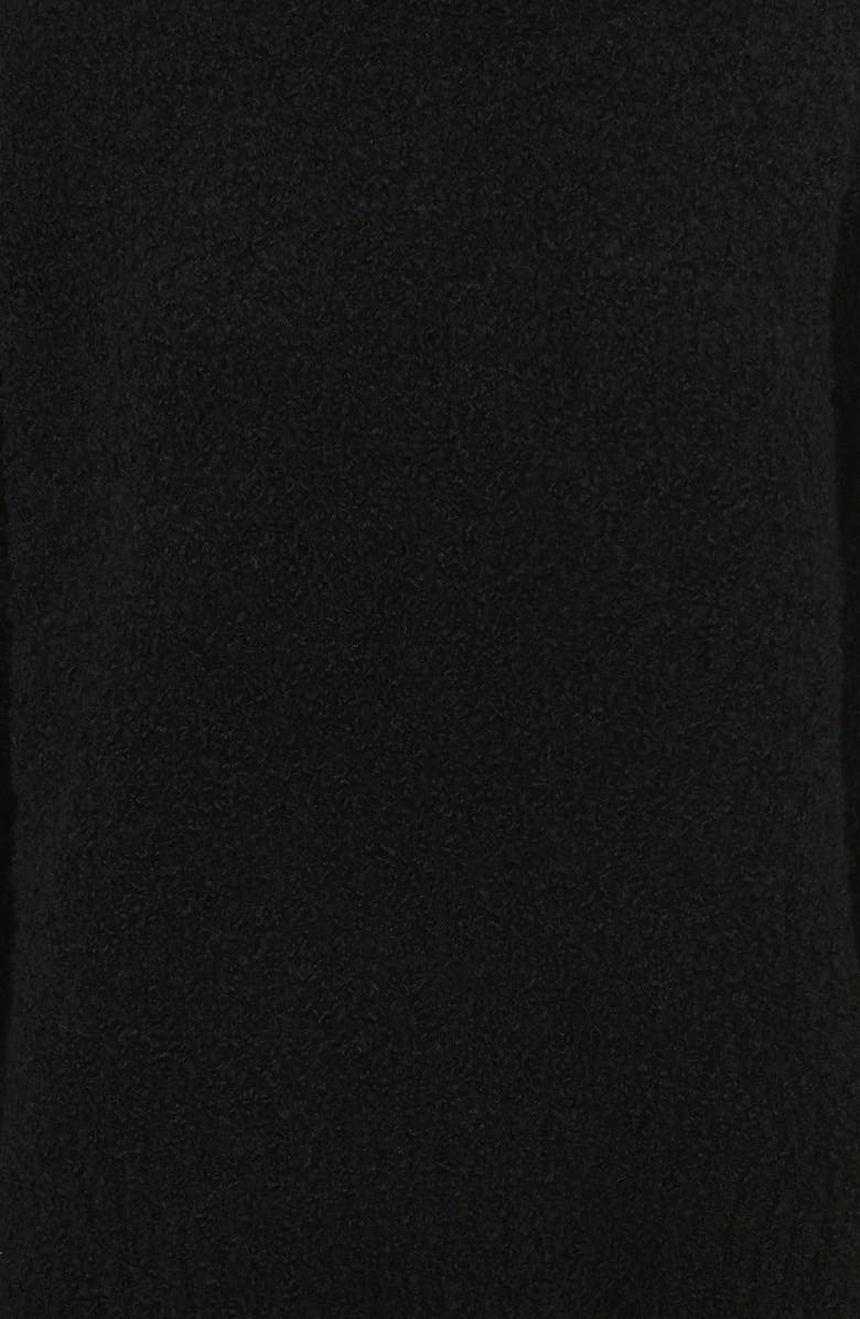 HOUSE OF CB Brooklyn Bouclé Funnel Neck Sweater, Alternate, color, Black