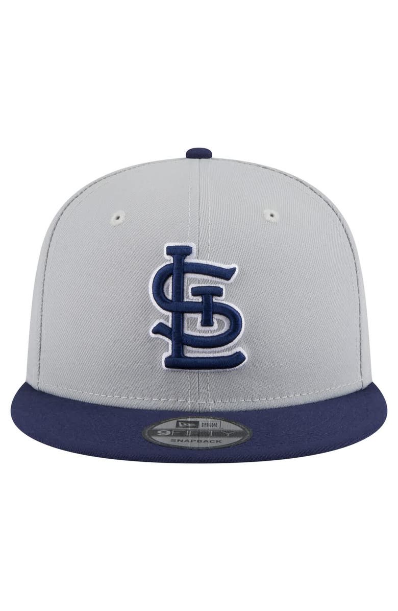 New Era Men's New Era Gray/Navy St. Louis Cardinals 2-Tone Color Pack 9FIFTY Snapback Hat, Alternate, color, 