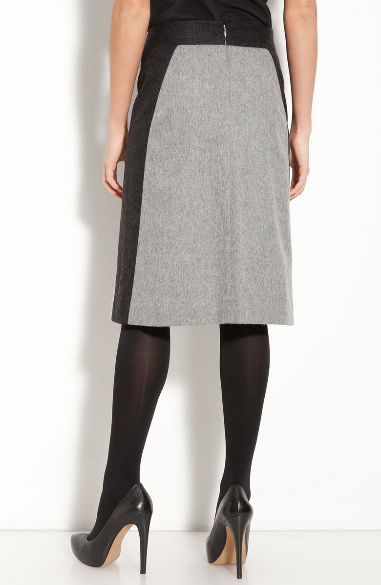 Classiques Entier<sup>®</sup> 'Isadora' Wool Blend Paneled Skirt, Alternate, color,
