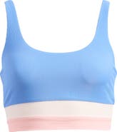 Beach Riot Mackenzine Colorblock Bikini Top