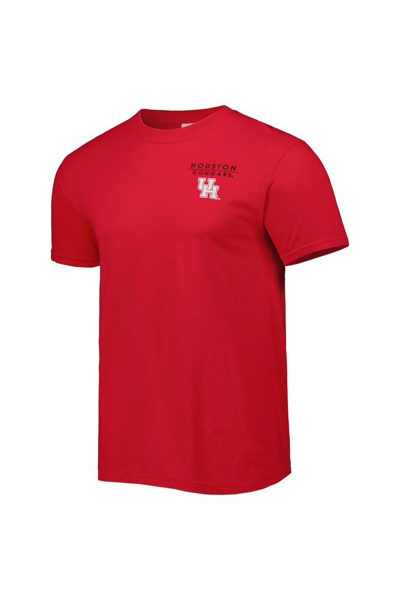 Men's Red Houston Cougars Landscape Shield T-Shirt, Alternate, color, Red