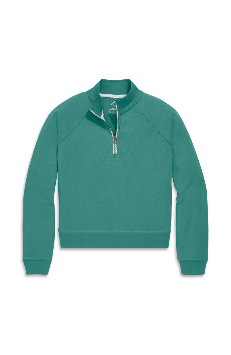 Primary Adult Half-Zip Sweatshirt, Main, color, Sunwashed Teal