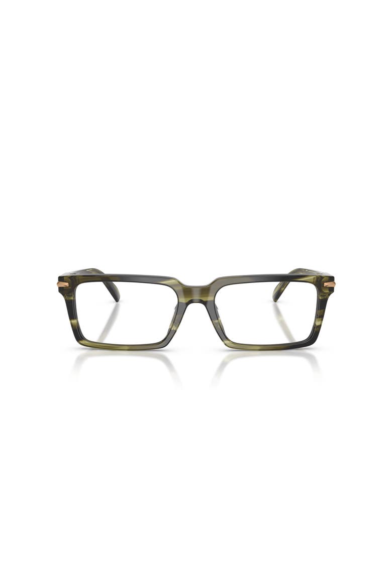54mm Rectangle optical glasses, Alternate, color, Green