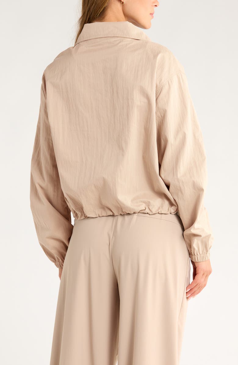 Zella Boundless Utility Jacket, Alternate, color, Tan Thread