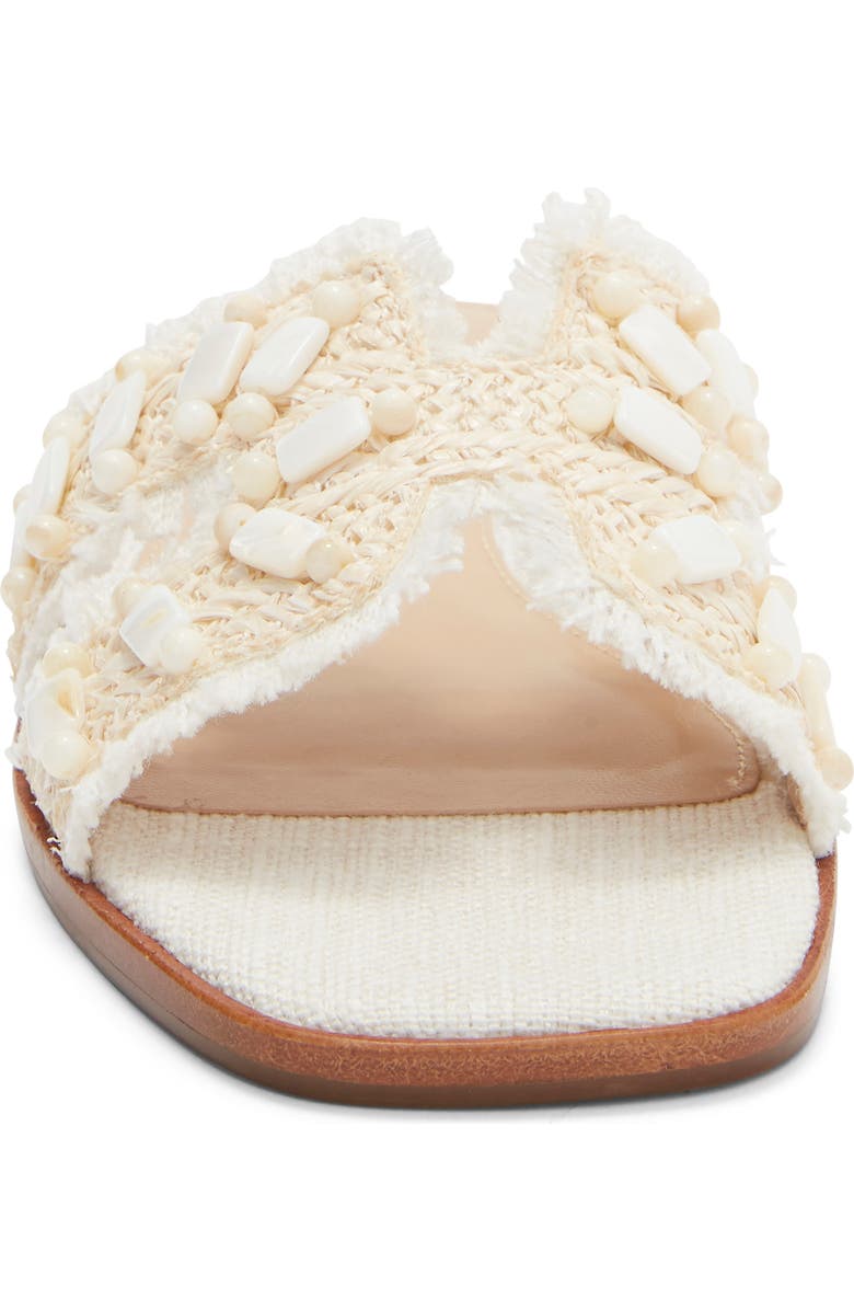 Steve Madden Hadyn Slide Sandal, Alternate, color, Bone Raffia