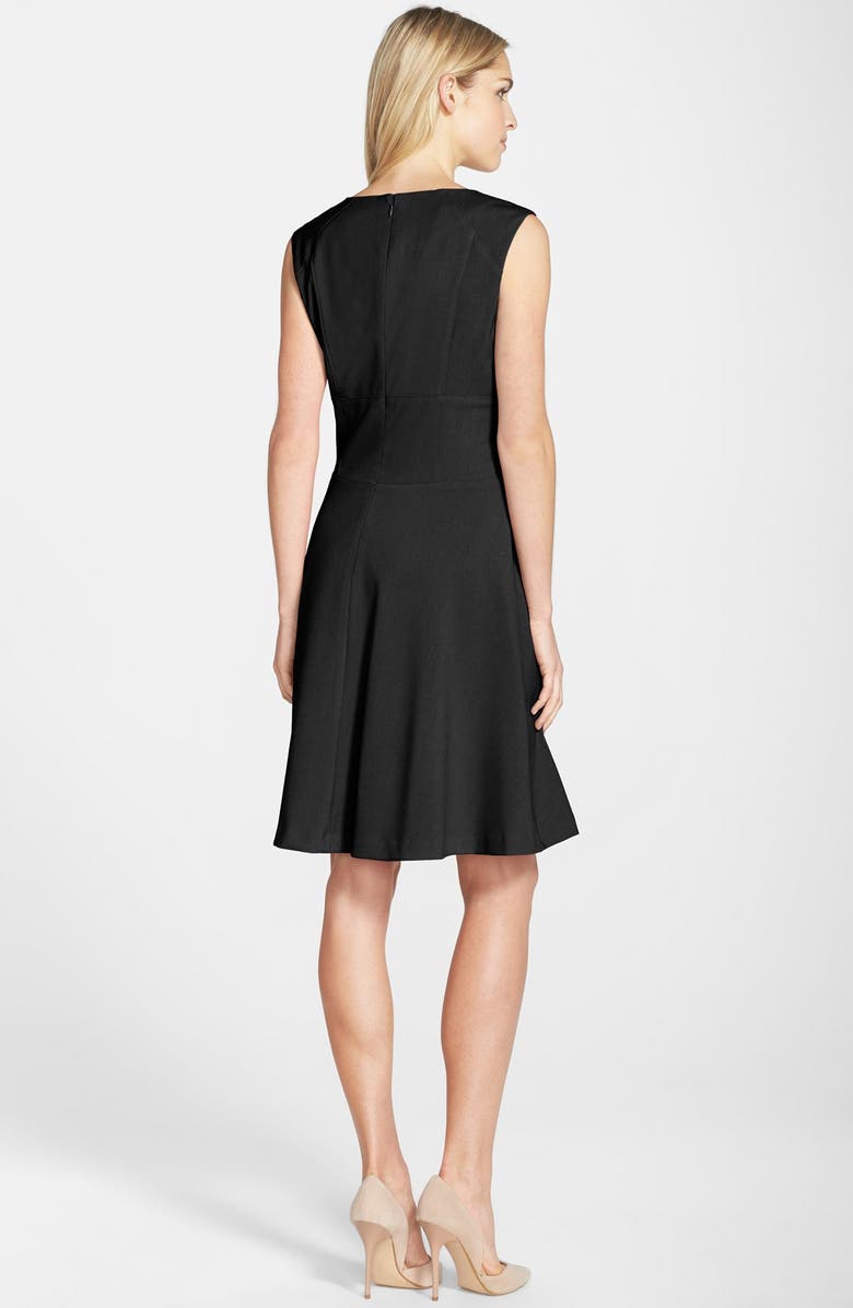 Marc New York by Andrew Marc Woven Fit & Flare Dress, Alternate, color, 