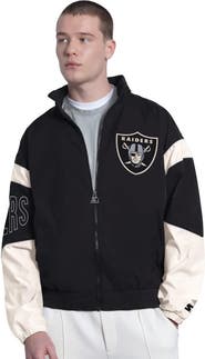 STARTER Men's Starter Black Las Vegas Raiders The Gust Full-Zip Hoodie