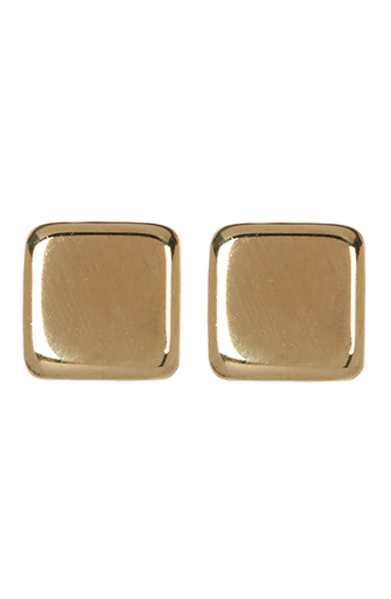 CANDELA JEWELRY 14K Yellow Gold Cushion Stud Earrings, Main, color, 
