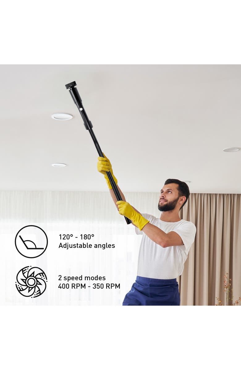 PURSONIC Electric Scrubber & Handy Solutions 9-Piece Tool Kit Home Cleaning & Repair Bundle, Alternate, color, Black