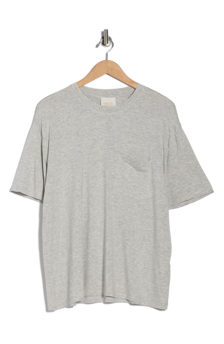 TWP Oversize Pocket T-Shirt, Main, color, Light Heather Grey