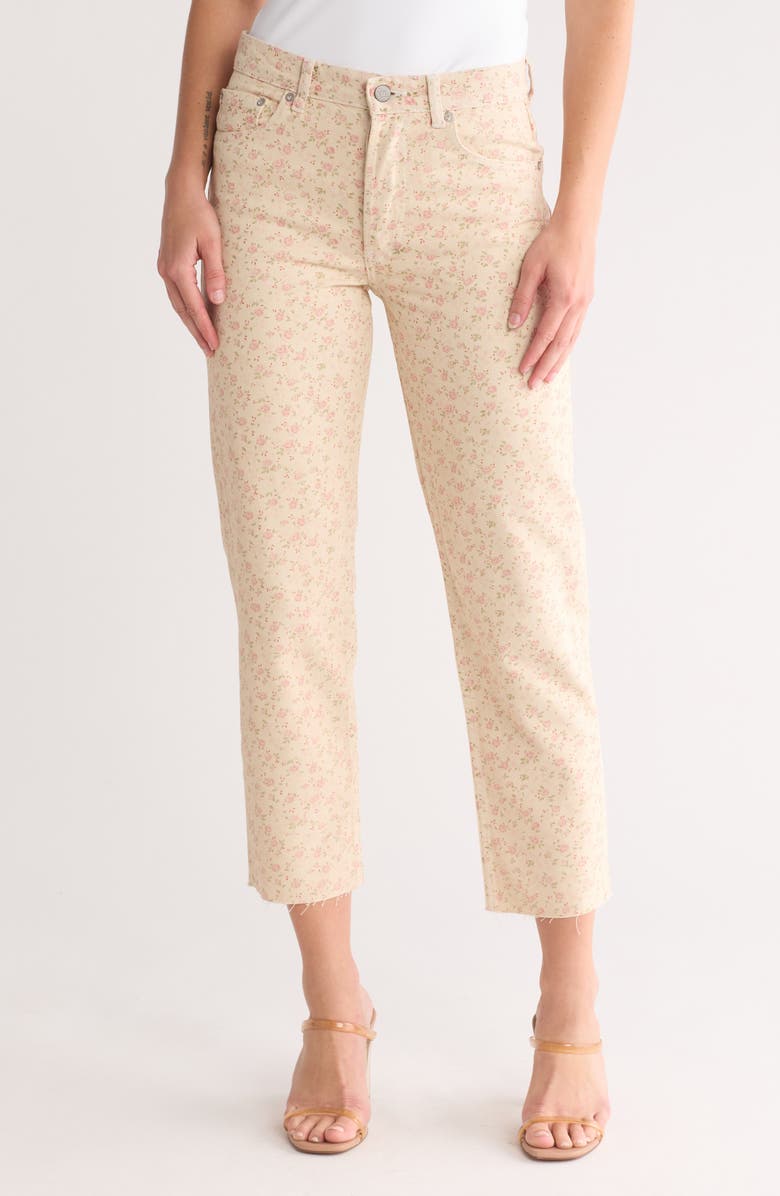 Boyish Jeans The Tommy Floral Raw Hem Jeans, Main, color, 