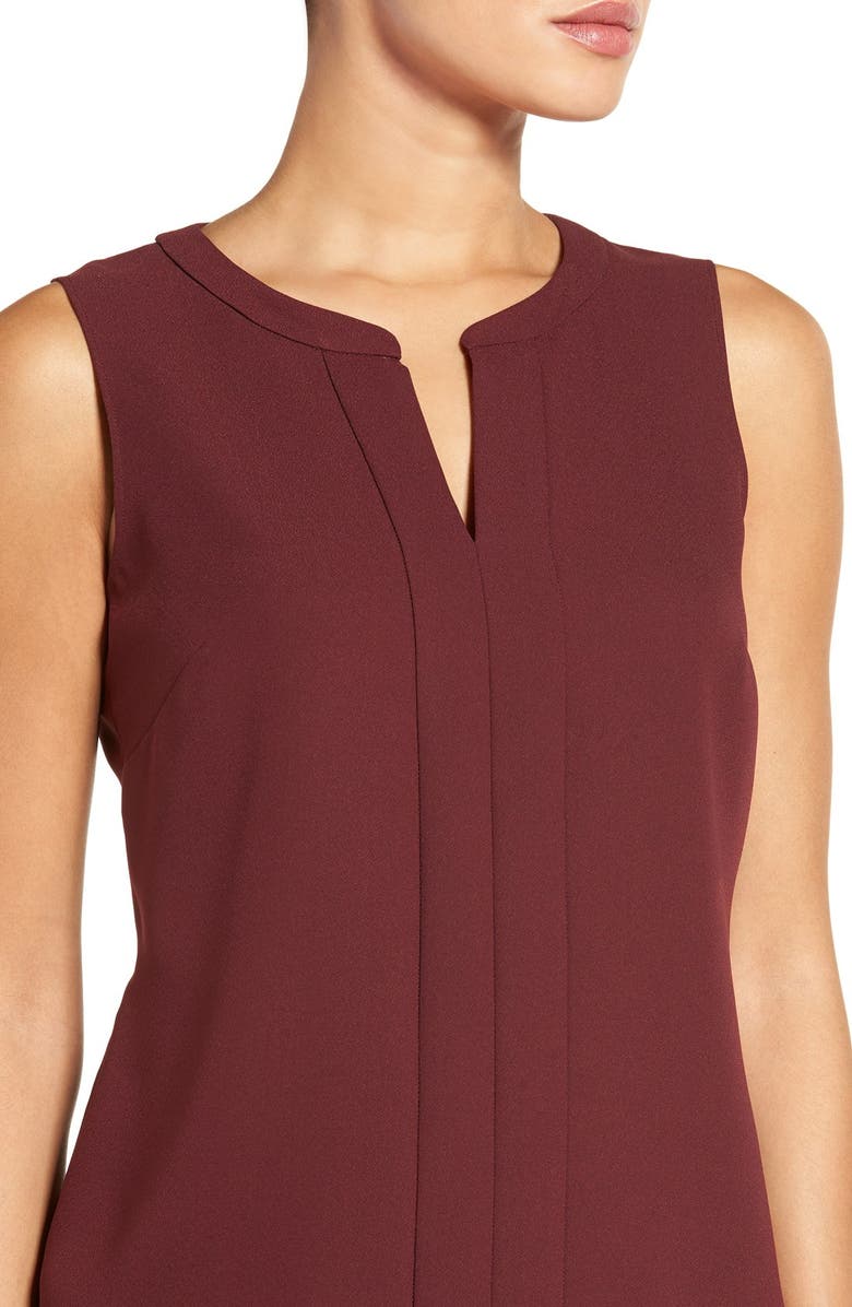 Emerson Rose Split Neck Sleeveless Shell, Alternate, color,
