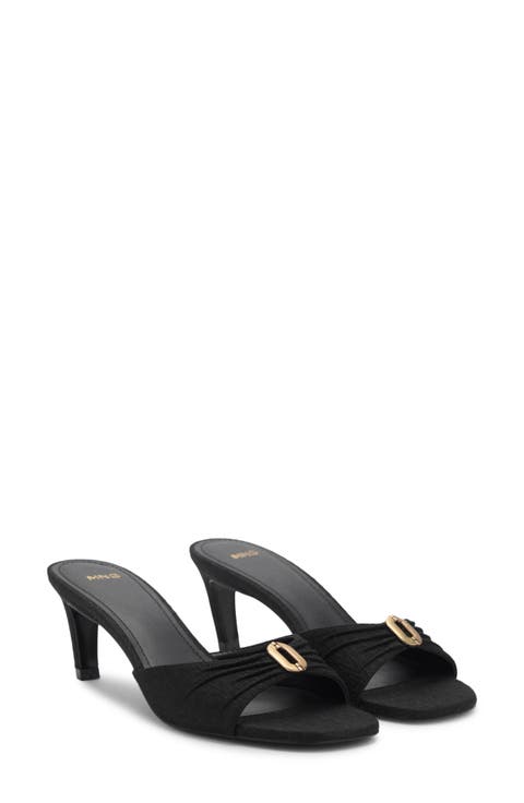 サンダル・ミュール ELLEME Women Sandals LOOP PLATFORM SLINGBACK LEATHER BLACK b Elleme Women's shoes | MONNIER Freres