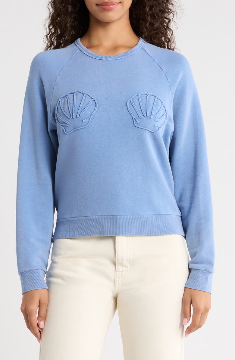 Marine Layer Cloud 9 French Terry Sweatshirt, Main, color, Granada Sky