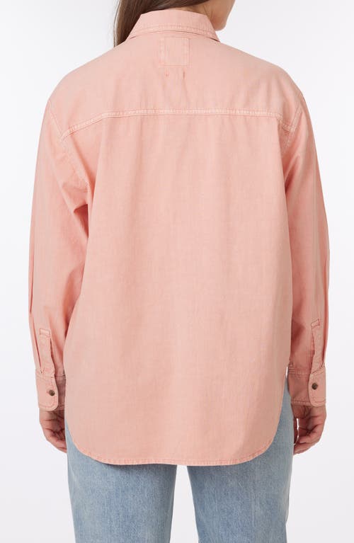 C&c California C & C California Alaina Sunwashed Relaxed Button-up Shirt In Desert Rose