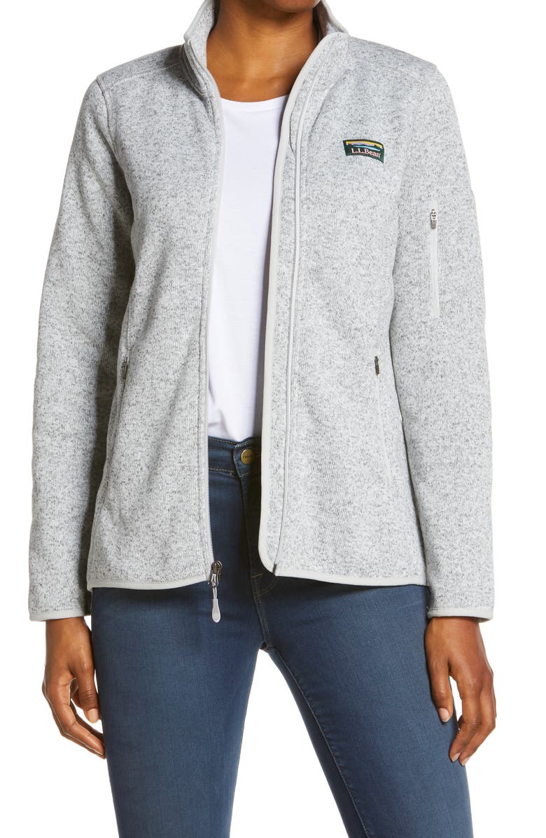 L.L.Bean Women's Sweater Fleece Jacket, Main, color, 