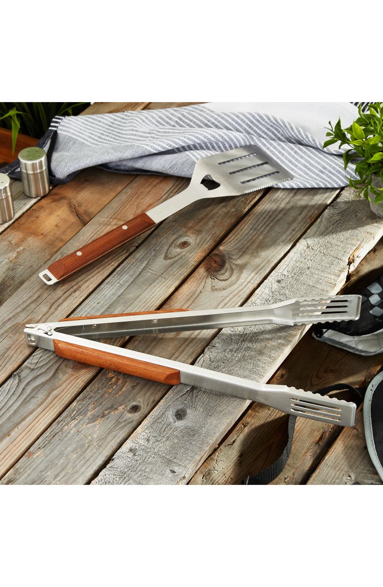 BergHOFF BBQ Tongs & Turner Set, Alternate, color, Brown