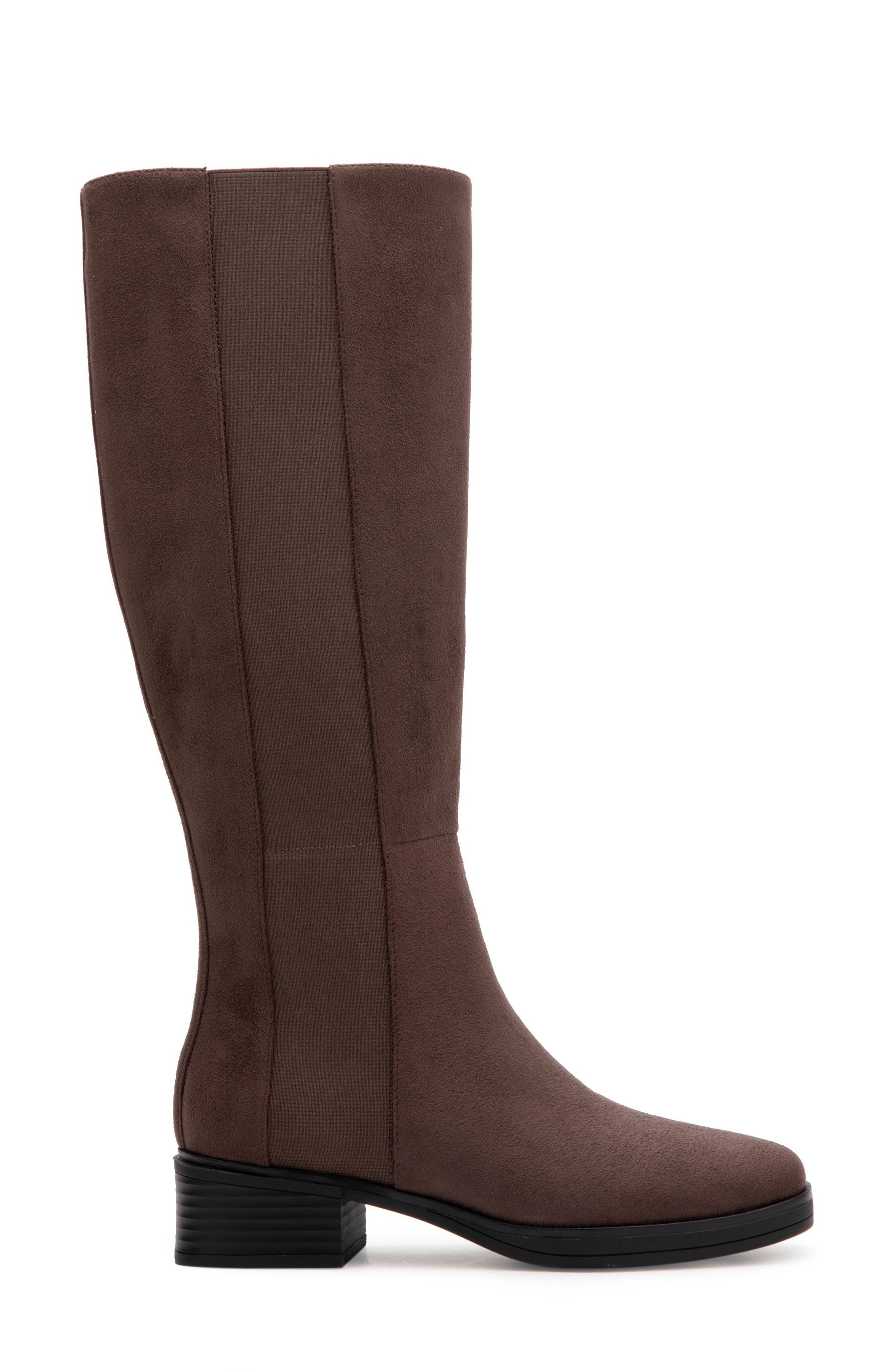 Aerosoles Daria Tall Boot, Alternate, color, Java Faux Suede