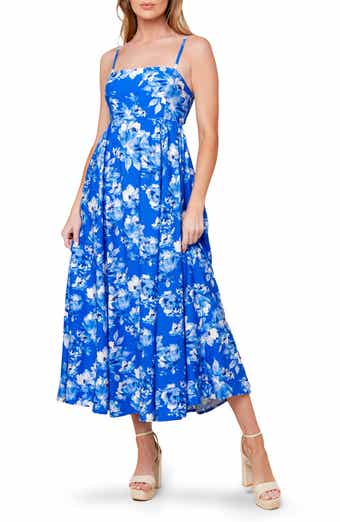 FLYING TOMATO Floral Tie Back Maxi Dress