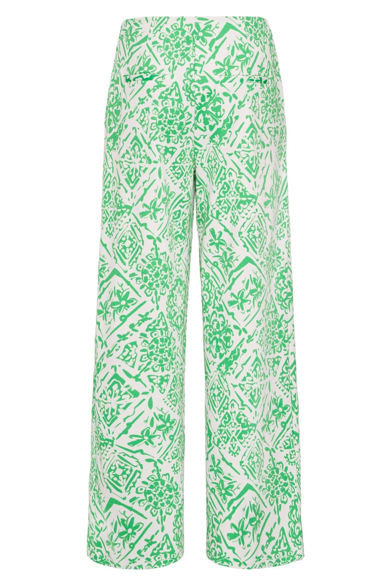 Kate Print Straight Leg Pants, Alternate, color, KELLY GREEN