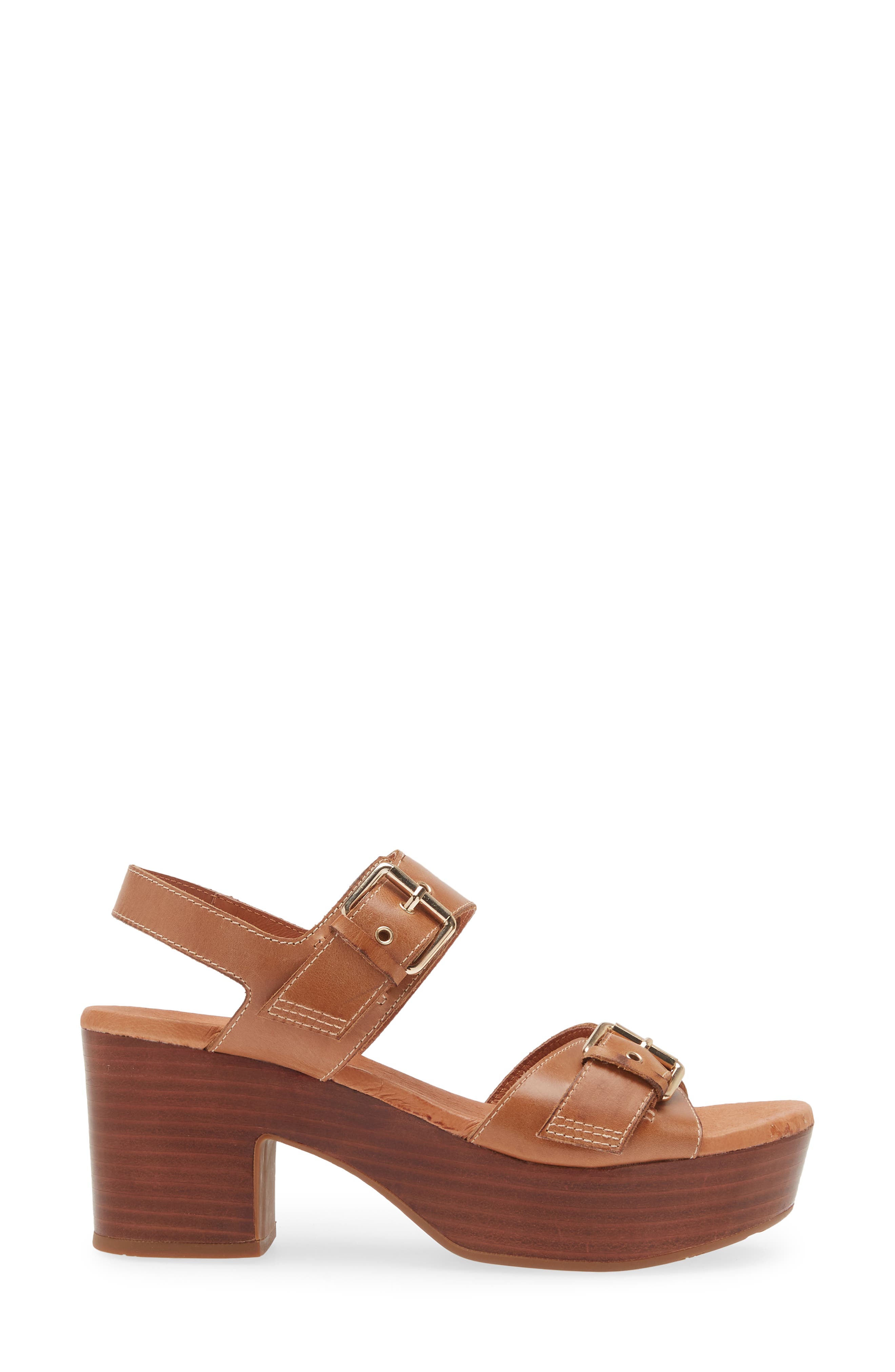 Chocolat Blu Gloriana Platform Sandal, Alternate, color, Whiskey Leather